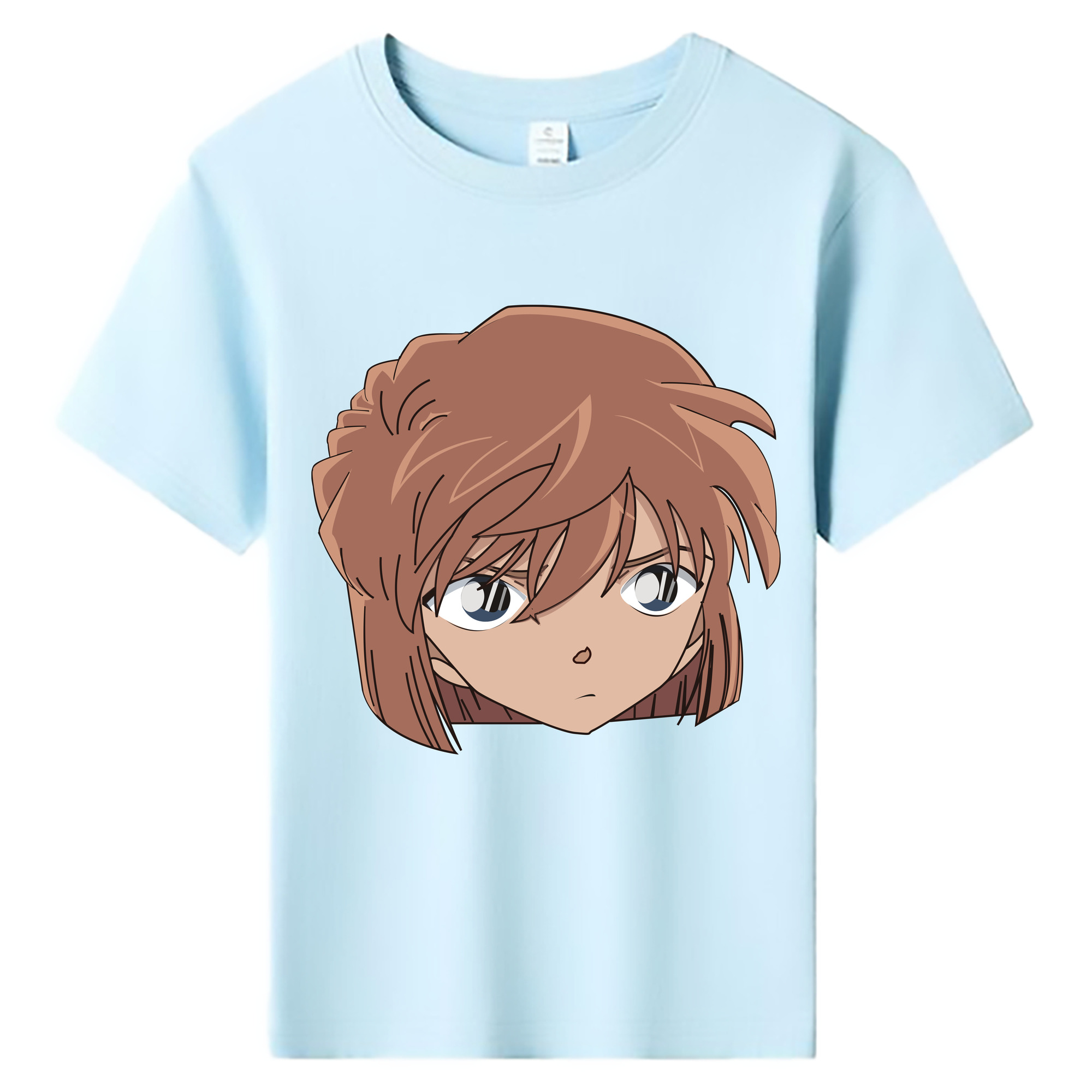 （画像用） 名探偵コナン 灰原 哀 はいばら あい Detective Conan Anita Hailey、Vi Graythorn Haibara Ai 綿100％キッズTシャツ（フロントプリント）